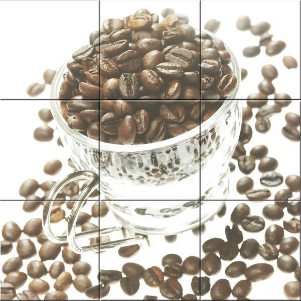 Панно из кофейных зерен «Чашка кофе»